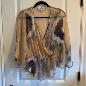 Fifteen Twenty Tie dye Wrap top